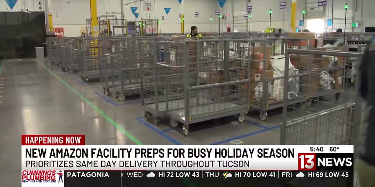 New Amazon facility ramps up for holiday shopping season in Tucson [Video]