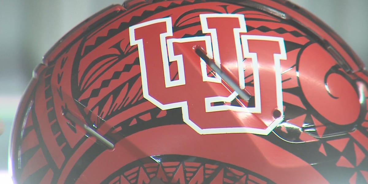 Imperial artist crafts another special edition helmet for the Utah Utes [Video]