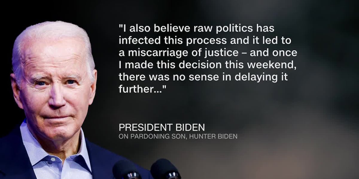 Biden issues pardon for son Hunter despite previous pledges he would not [Video]