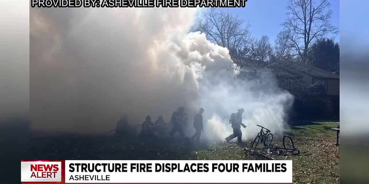 Crews respond to fire burning through condo roof in Asheville [Video]