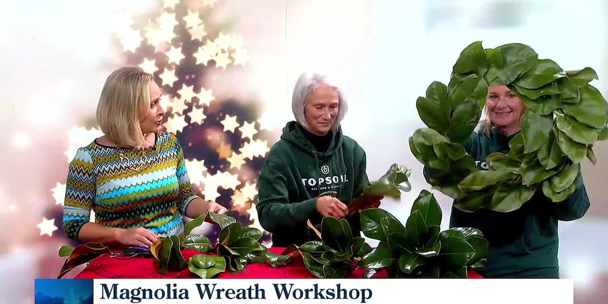 Making a magnolia wreath [Video]