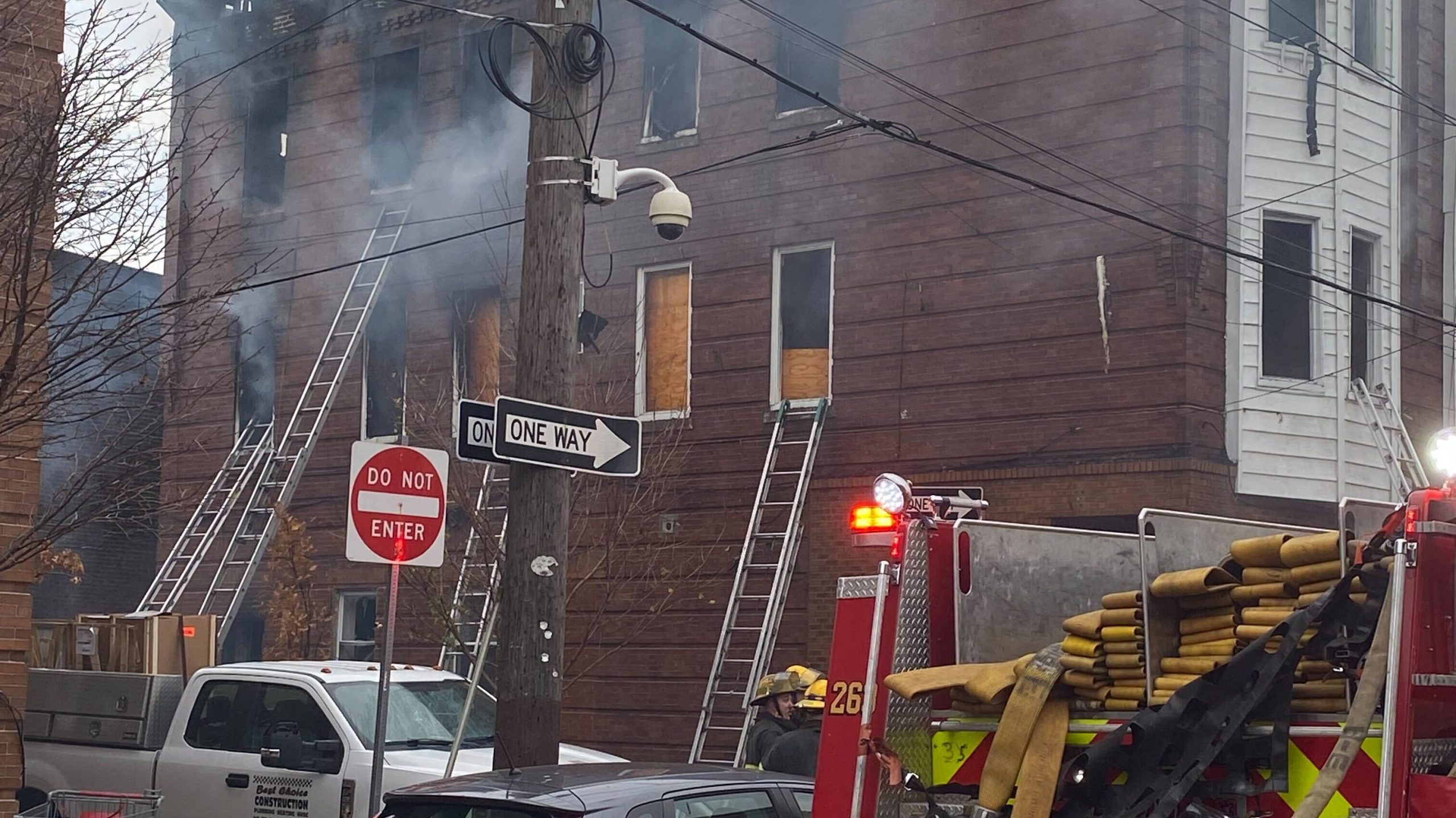 South Philly row home catches fire after burning last summer [Video]