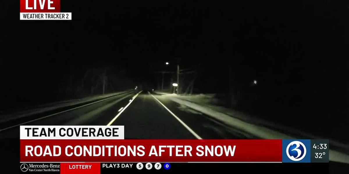 Slick streets and strong winds could cause issues on the roads in Mansfield [Video]