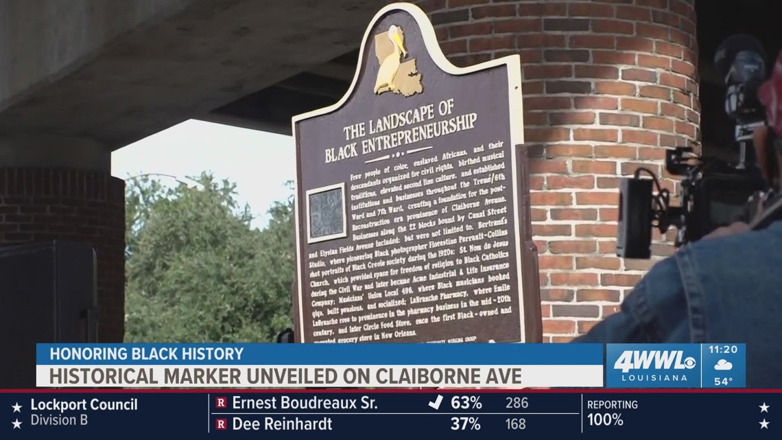 Historical marker unveiled on Claiborne Ave in New Orleans [Video]