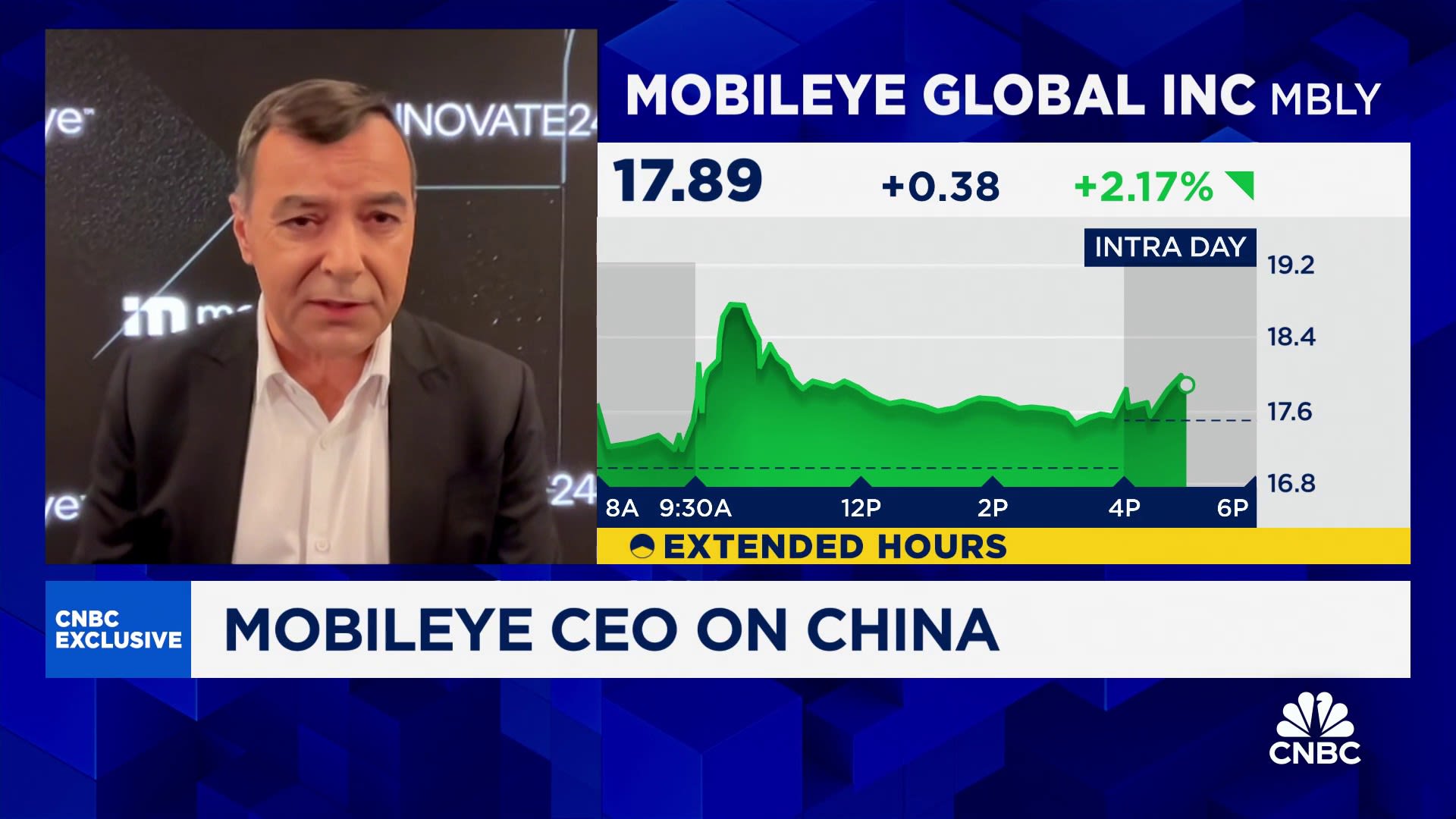 Mobileye CEO Amnon Shashua talks China, growth drivers, and more. [Video]