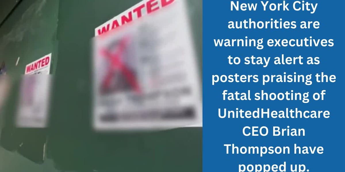 Wanted posters for CEOs have popped up around New York City [Video]