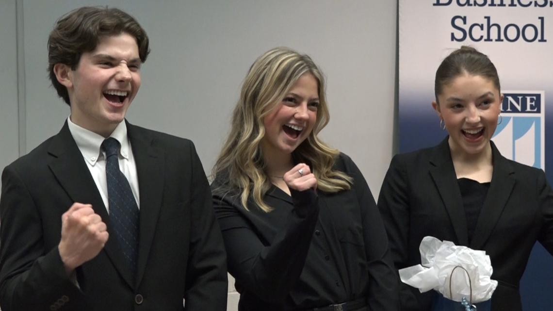 UMaine business students pitch their ‘shark tank’ inventions [Video]