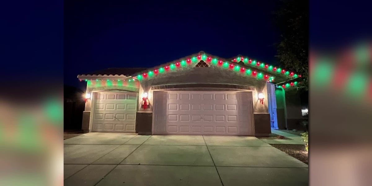 Company surprises San Tan Valley woman with free Christmas light installation [Video]