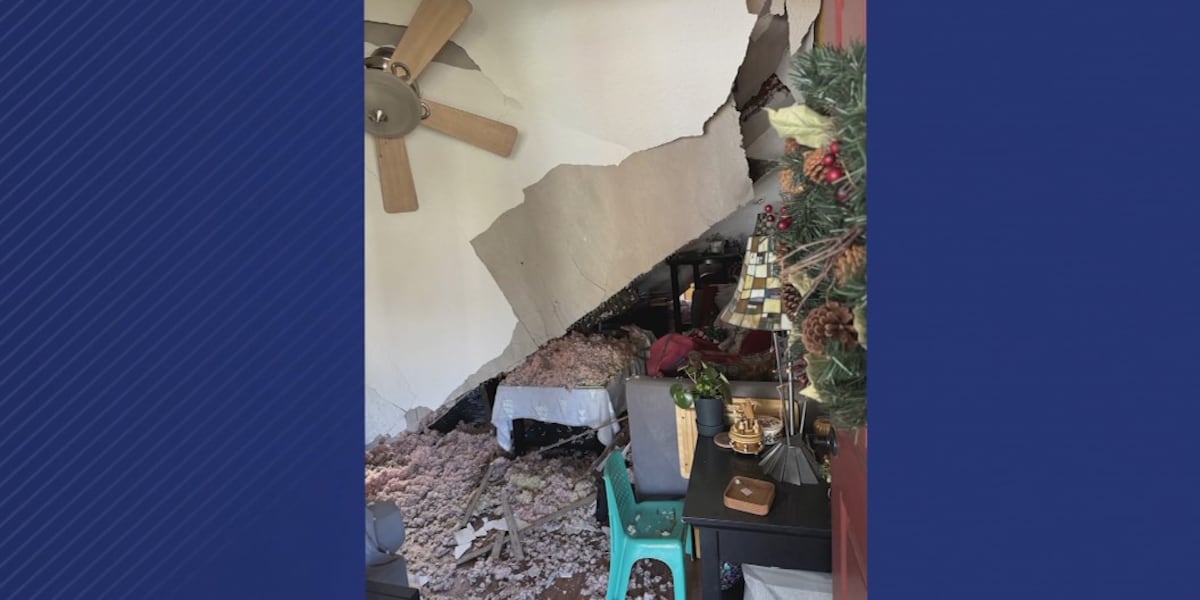 Family says roofers caused their home to collapse just before Christmas [Video]