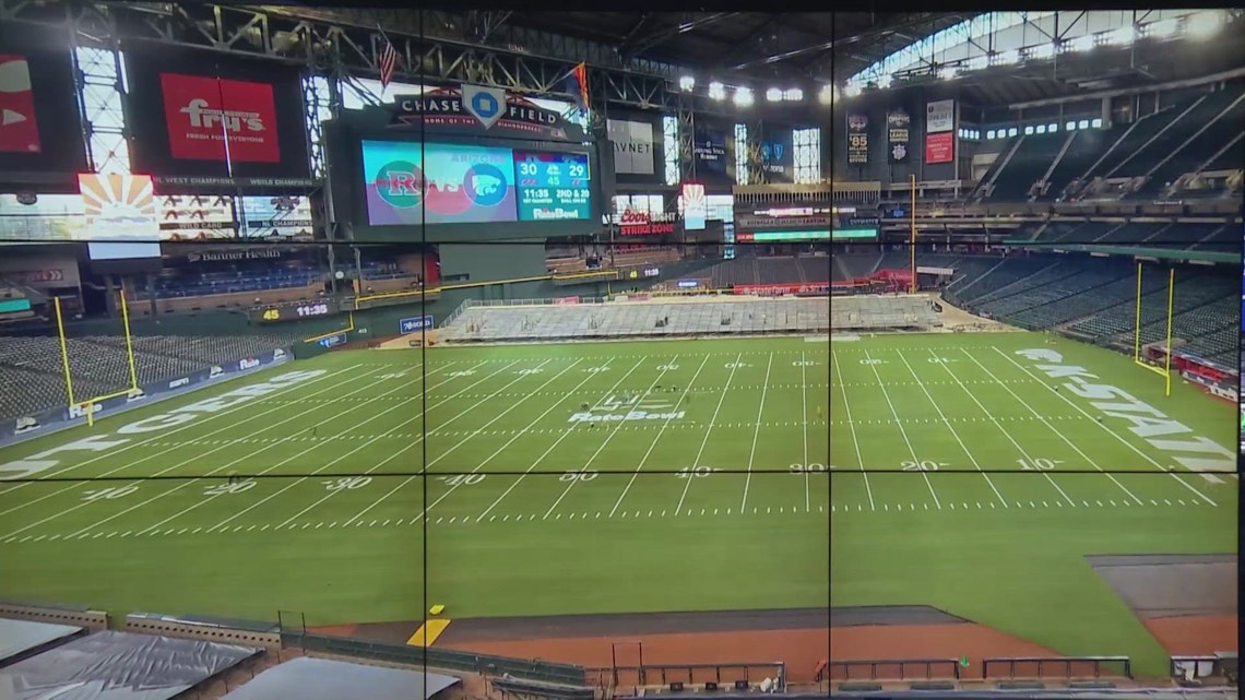 Chase Field transforms for 35th Annual Rate Bowl college football game [Video]