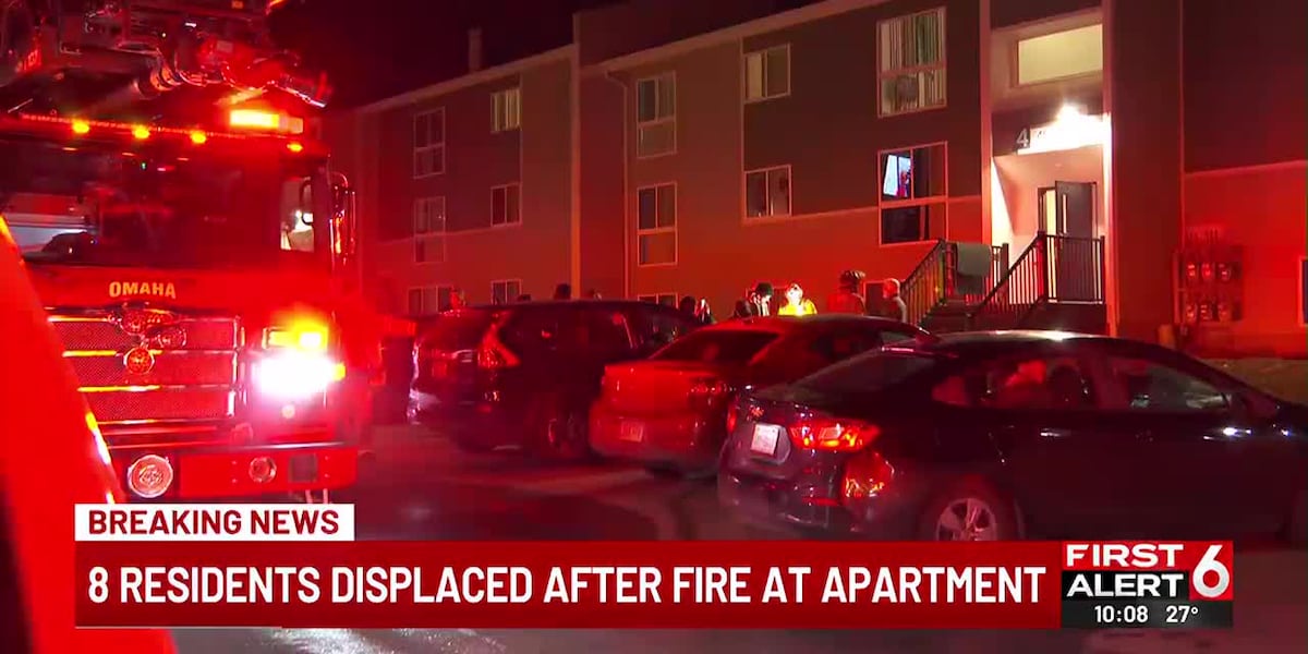 1 hospitalized, 8 displaced after Omaha apartment fire [Video]