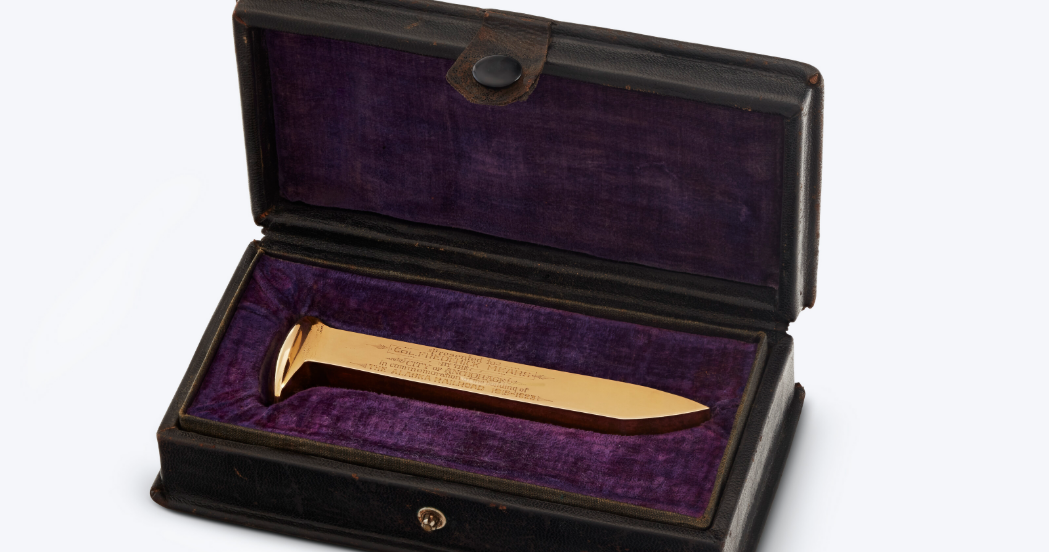 Alaska Railroad golden spike is up for auction- one business aims to bring it home | Arts & Entertainment [Video]