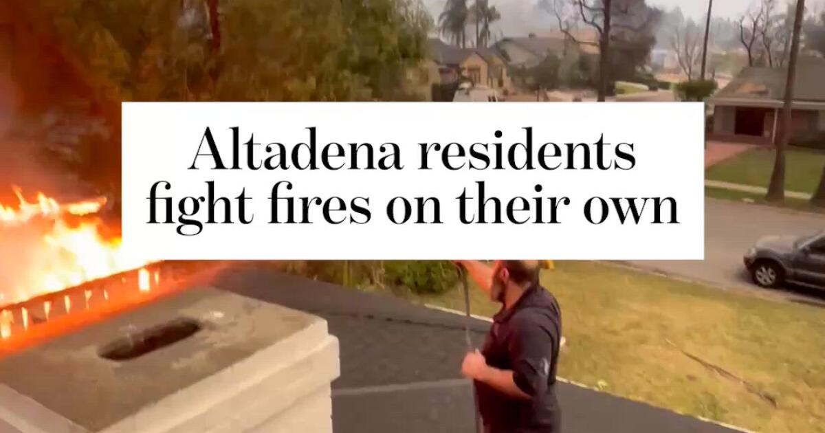 Altadena residents battle to save homes from fires [Video]