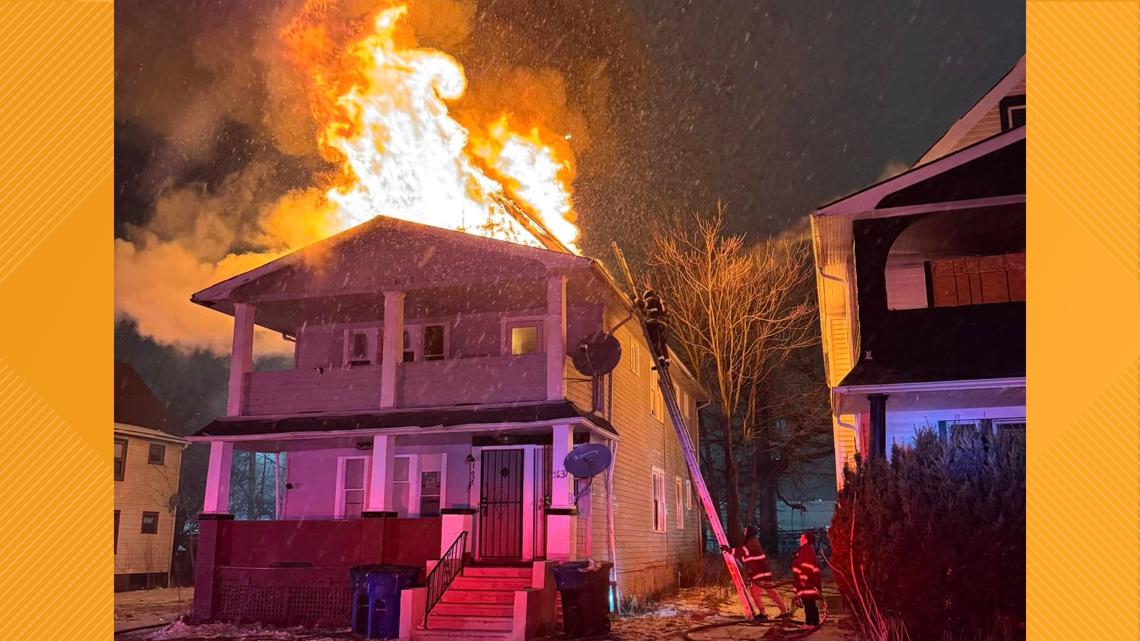 Dog rescued from house fire on Bryn Mawr Road in East Cleveland [Video]