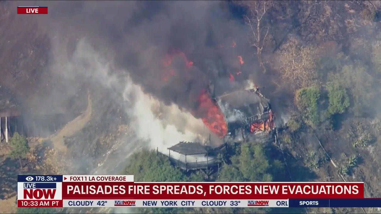 Palisades fire spreads into Brentwood Neighborhood [Video]