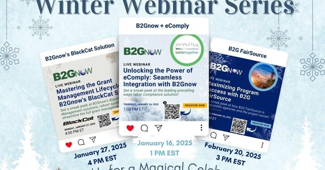 B2Gnow Launches Winter Webinar Series to Showcase Comprehensive Suite of Solutions | PR Newswire [Video]