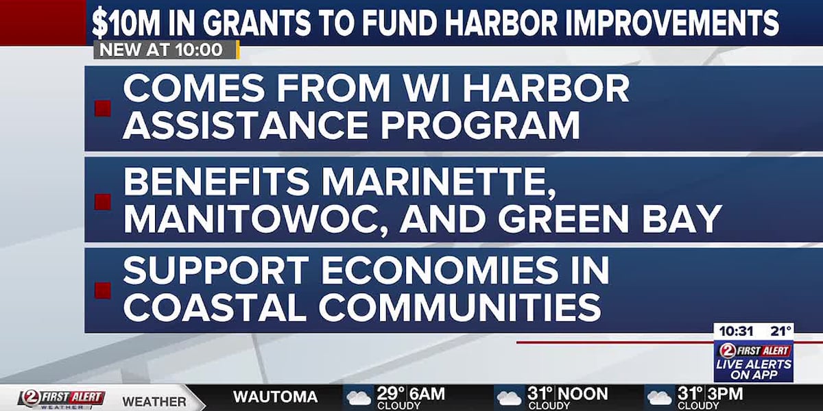 3 ports in NE Wisconsin receive grants for maintenance and construction projects [Video]