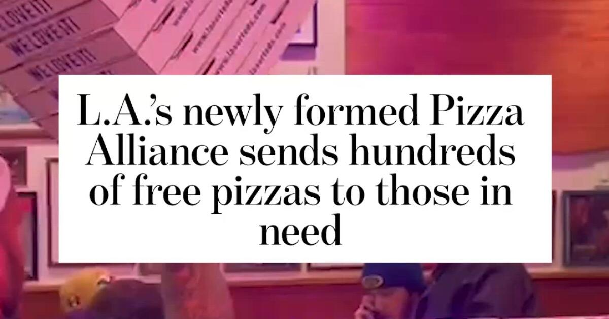 L.A.s newly formed Pizza Alliance sends hundreds of free pizzas to those in need [Video]