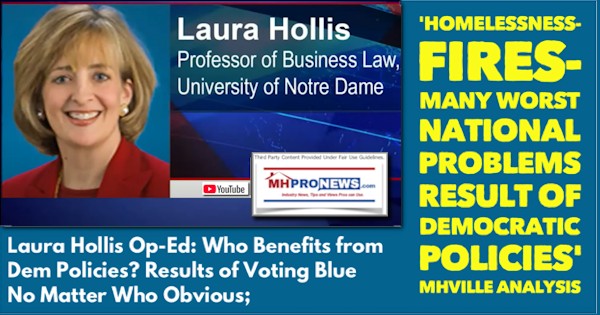 Who Benefits from Dem Policies? Results of Voting Blue No Matter Who Obvious ‘Homelessness-Fires-Many Worst National Problems Result of Democratic Policies’ MHVille Analysis [Video]