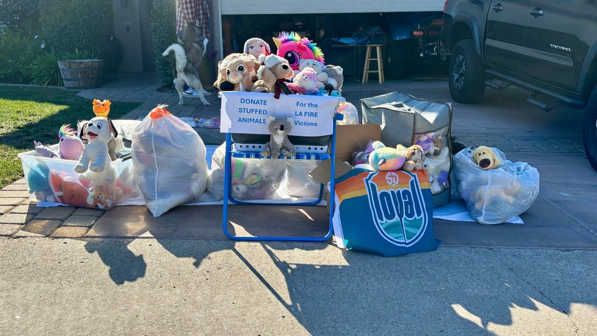 San Diego family collecting stuffed animals for LA fire victims  NBC 7 San Diego [Video]