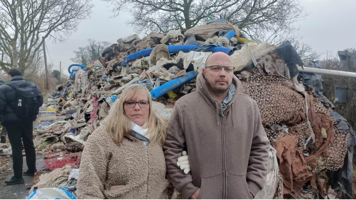 We’ve been cut off from our homes after fly-tippers dumped 100 TONS of rubbish in a 10ff-tall mountain overnight…it’s going to cost 1,000s to clean up [Video]