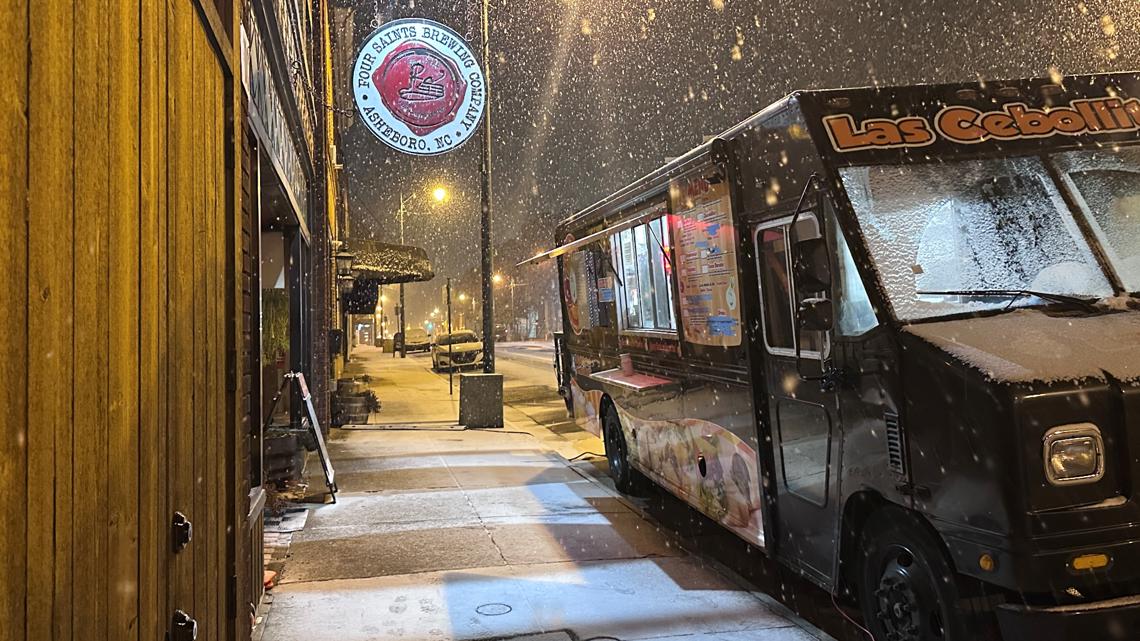 Small businesses supported in Asheboro during snow fall [Video]