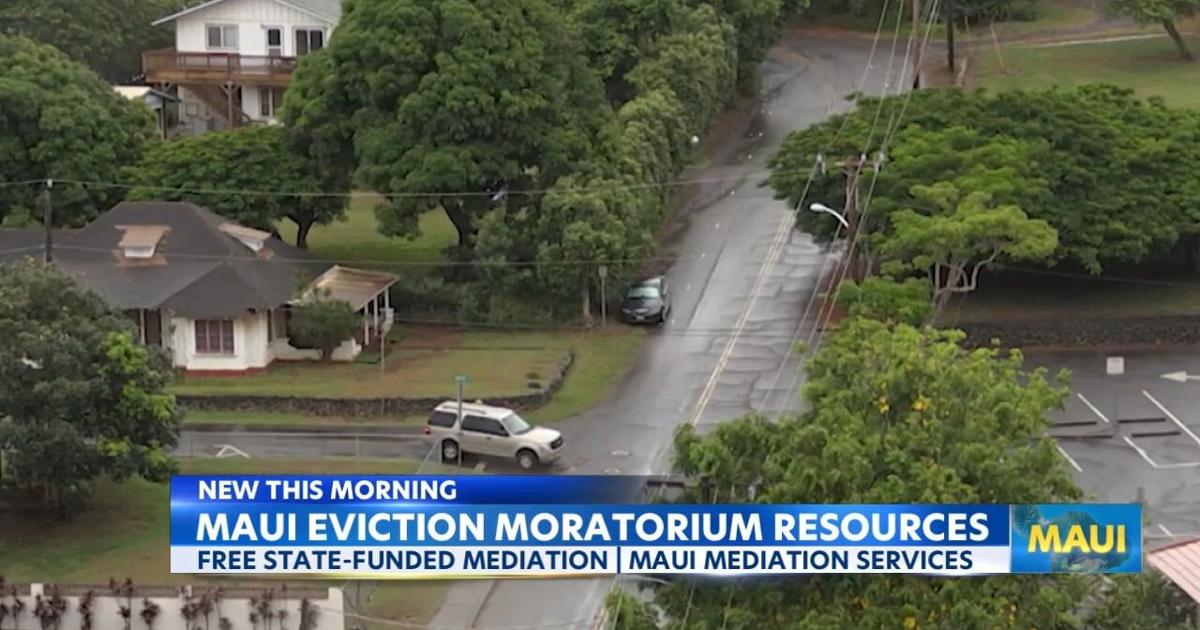 Free mediation offered in Maui to prevent evictions as moratorium ends | News [Video]