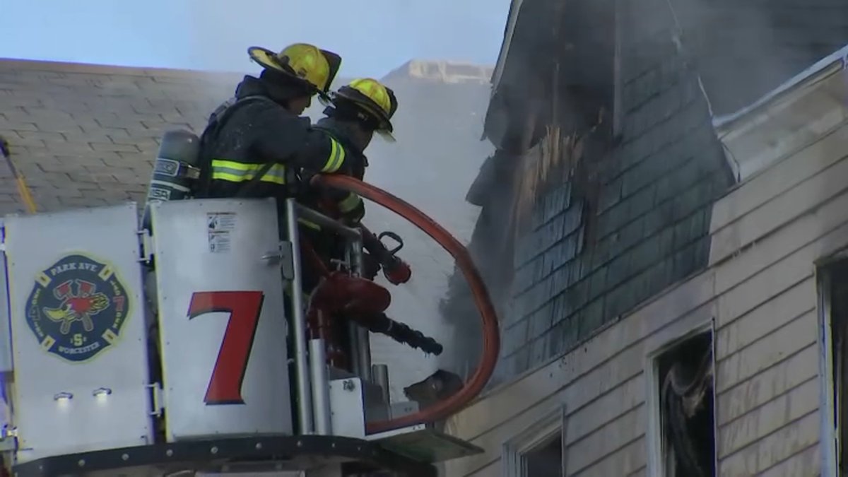 Worcester house fire leaves 13 displaced  NECN [Video]